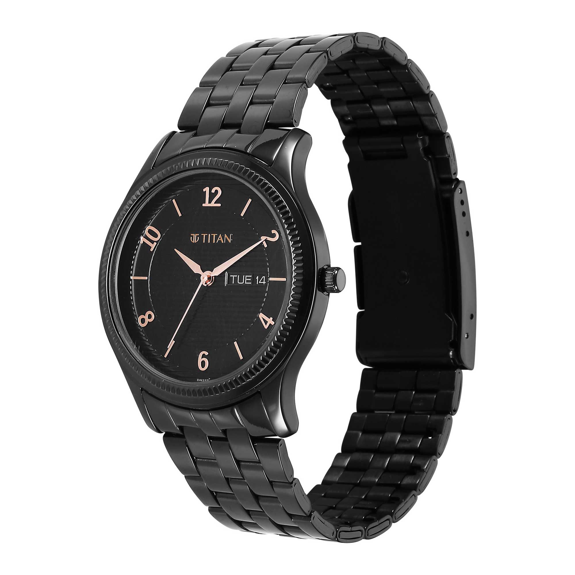 Titan Karishma Black Dial Watch for Men Titan Watches Singapore