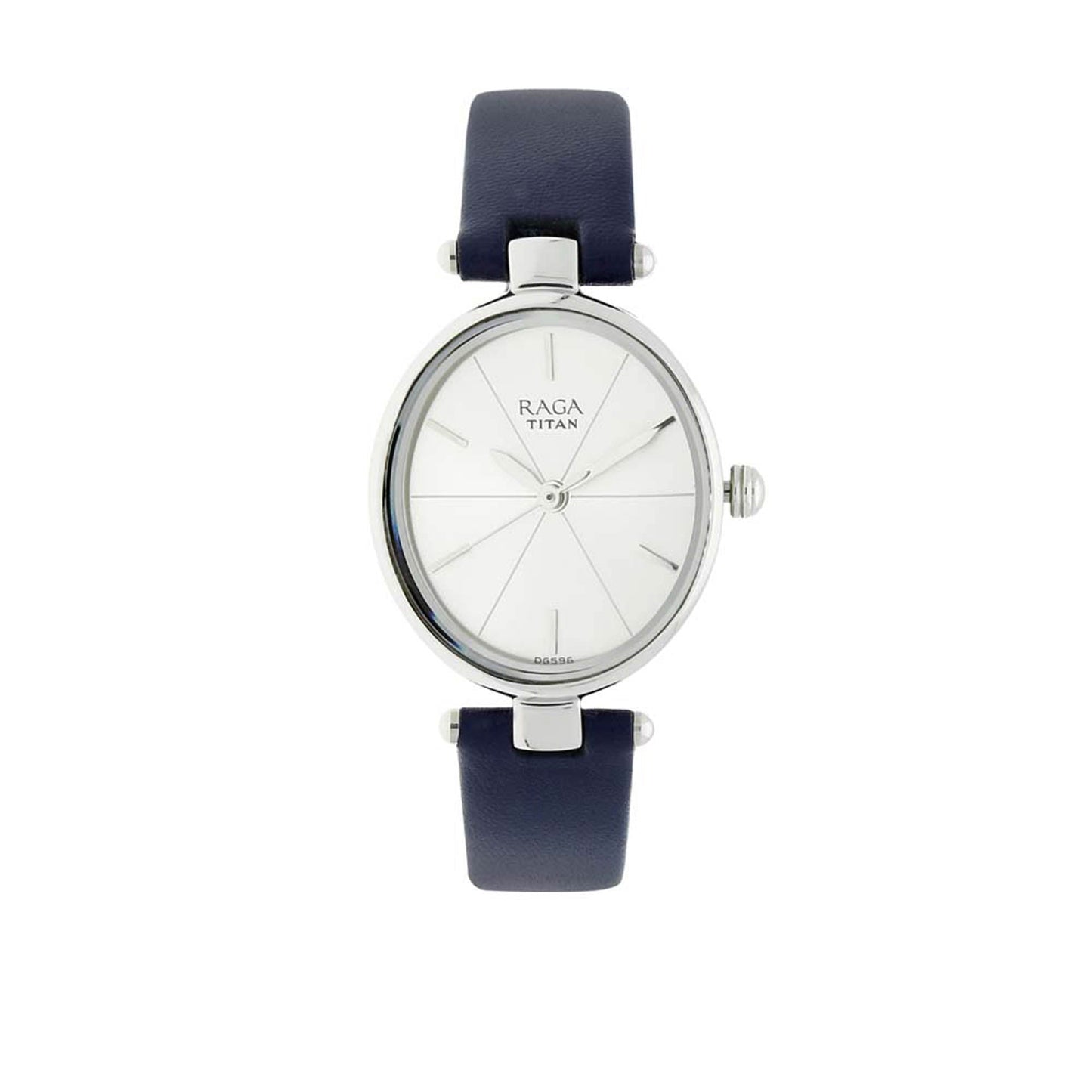 Titan Raga Viva Silver Dial Analog Leather Strap watch for Women