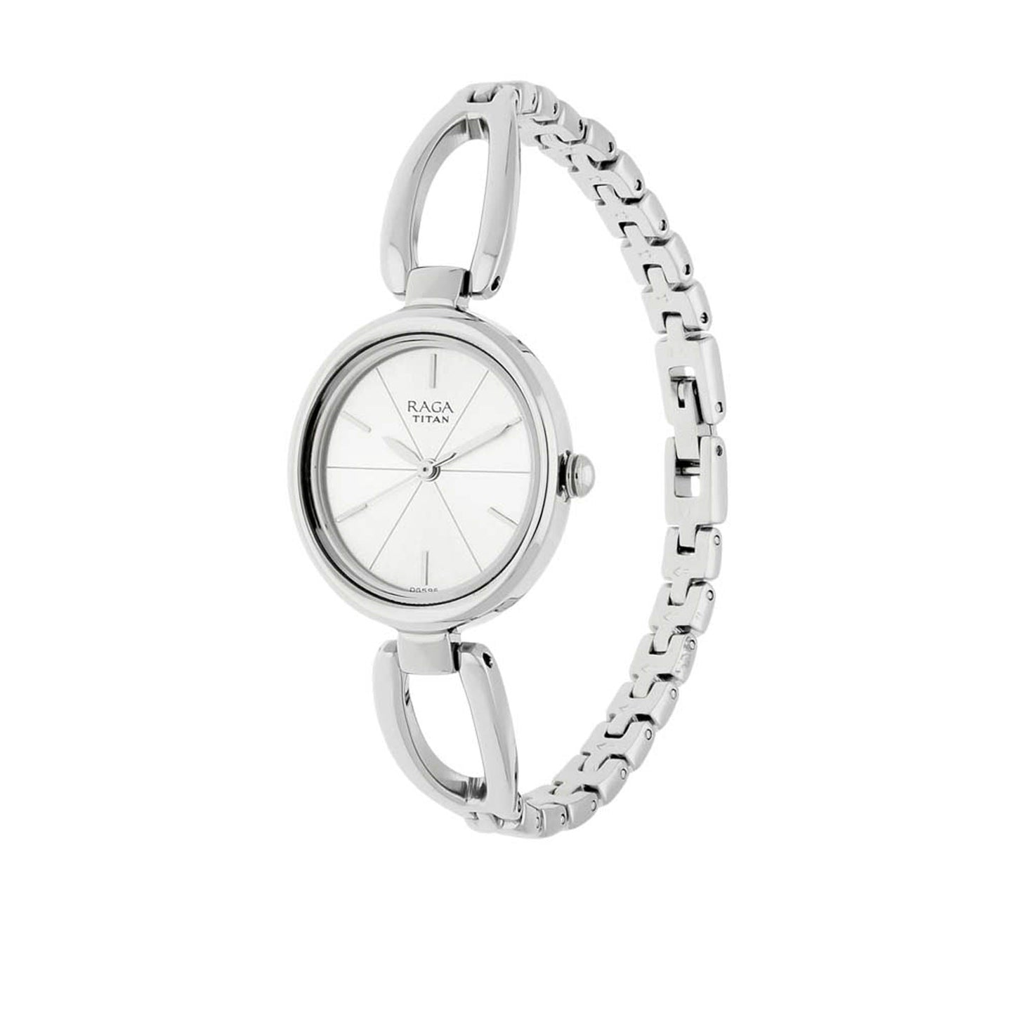 Titan Raga Viva Silver Dial Analog Metal Strap Watch for Women