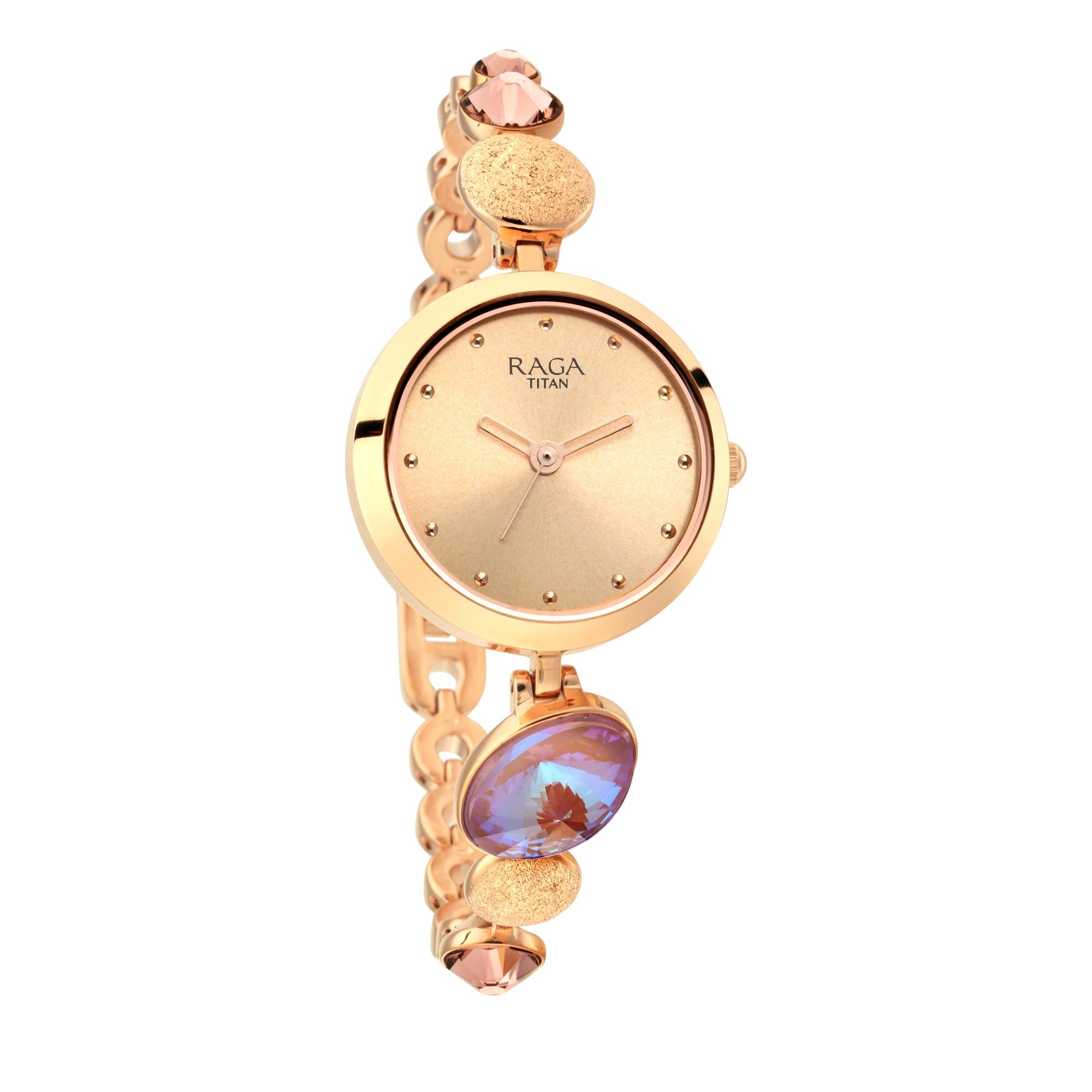 Titan Raga Moments Of Joy Mother of Pearl Dial Women Watch With Metal Strap