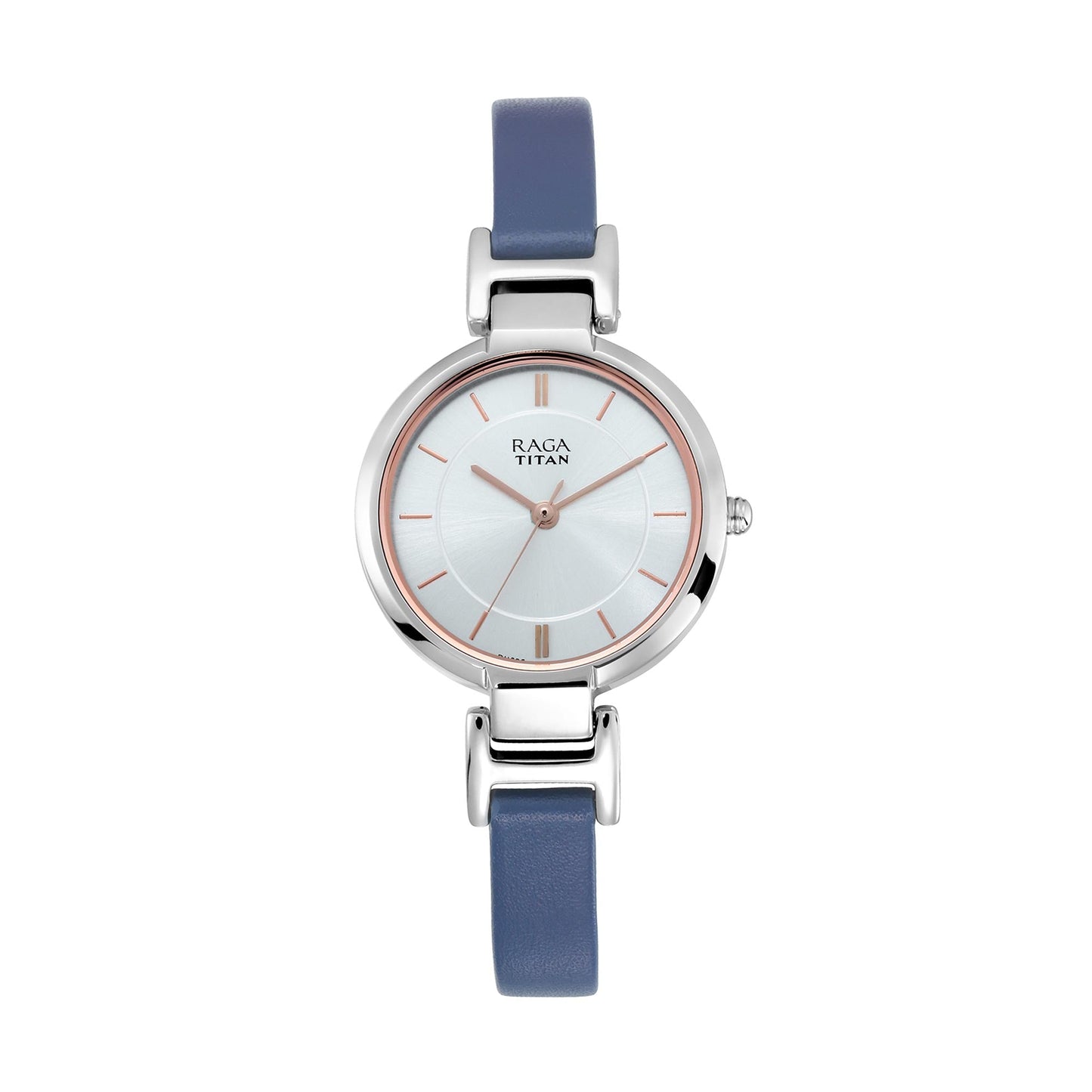 Titan Raga Viva White Dial Analog Leather Strap watch for Women