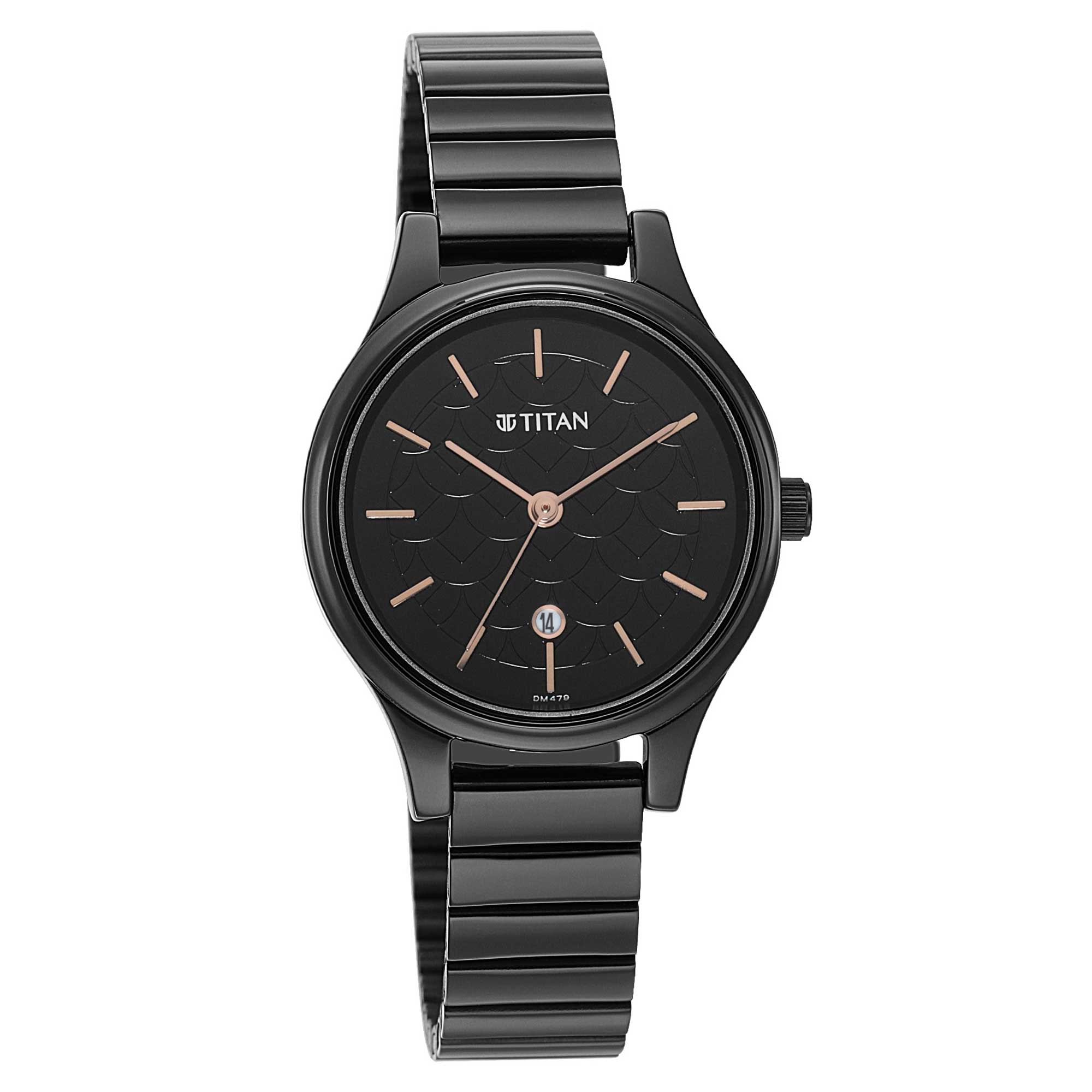 Women Karishma Black Dial Metal Strap Watch Titan Watches Singapore