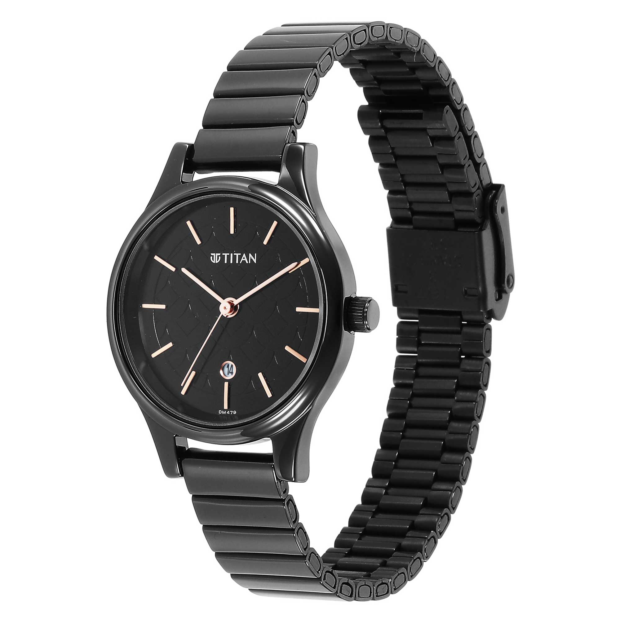 Women Karishma Black Dial Metal Strap Watch