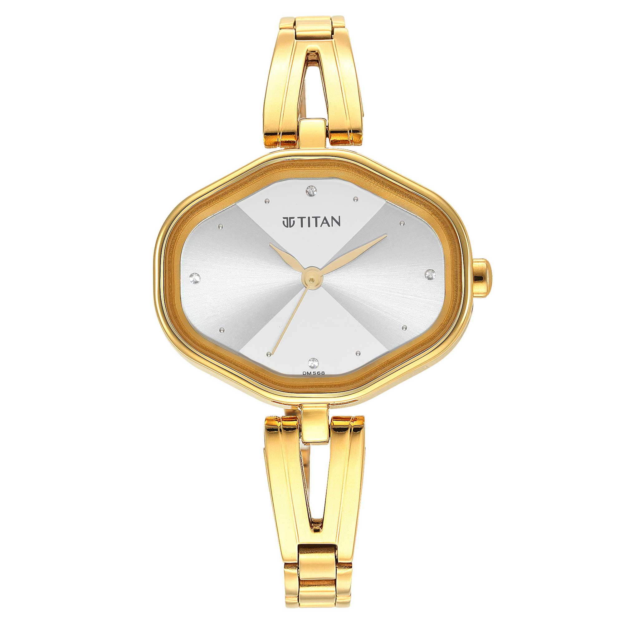 Women Karishma White Dial Metal Strap Watch